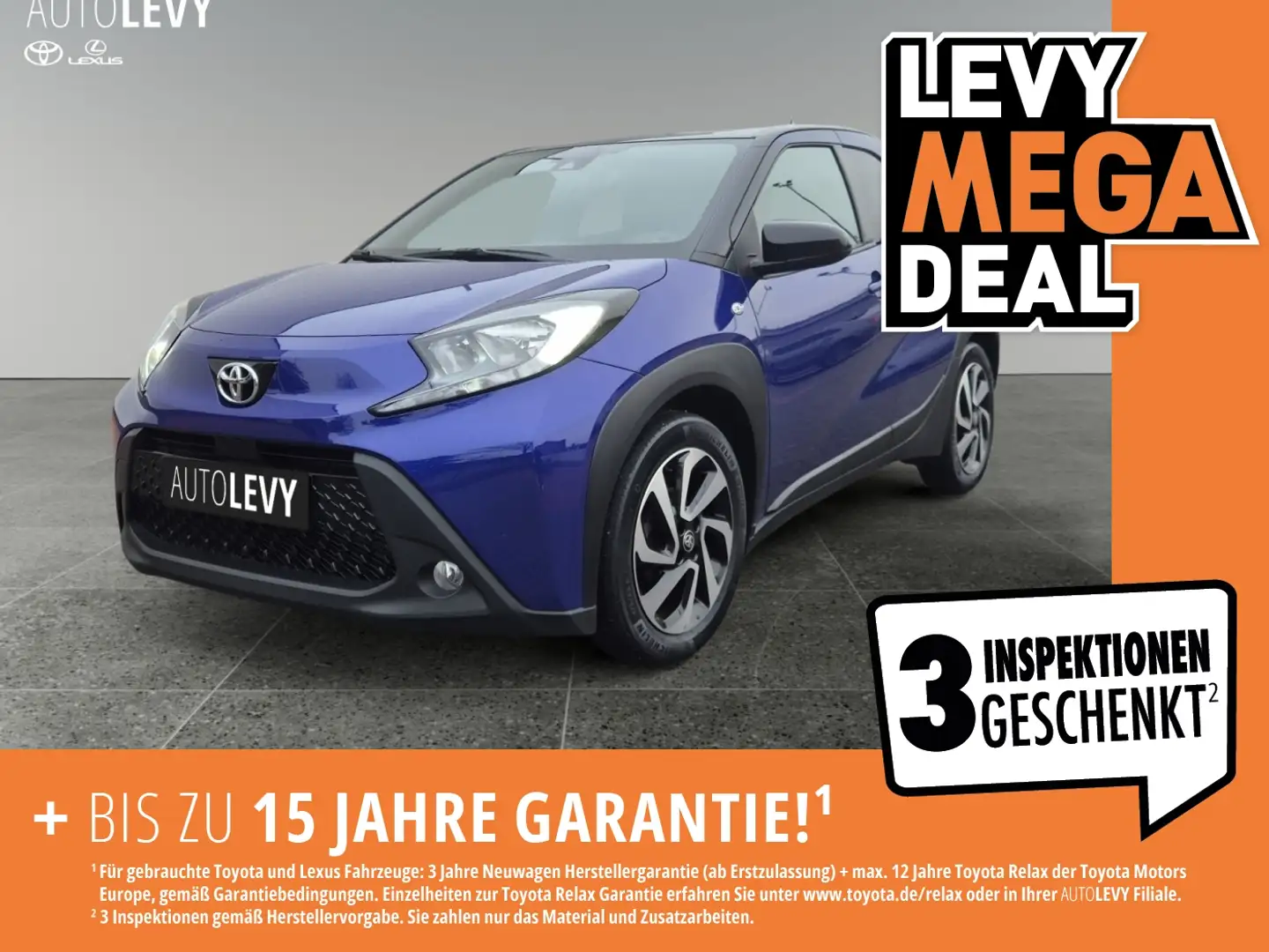 Toyota Aygo 1.0 Pulse *Klima Auto*Carplay*SHZ*RFK* Schwarz - 1