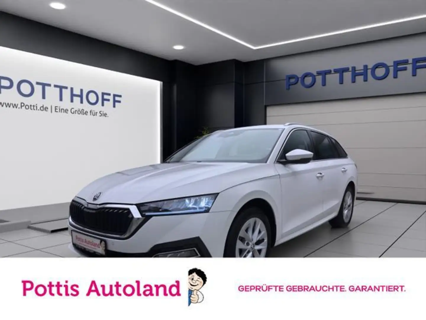 Skoda Octavia Combi 2.0 TDI DSG STYLE AHK NAVI LED SIT Weiß - 1