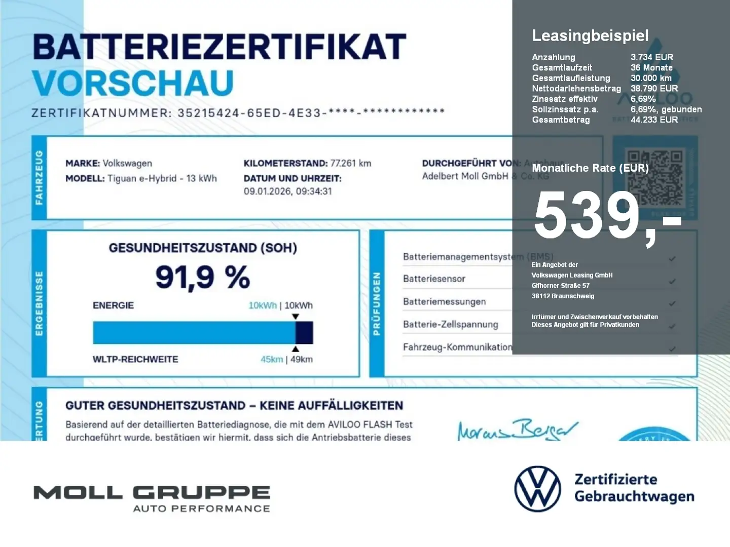 Volkswagen Tiguan 1.4 eHybrid R-Line ACC AUT EL.HECK AHK Grau - 1