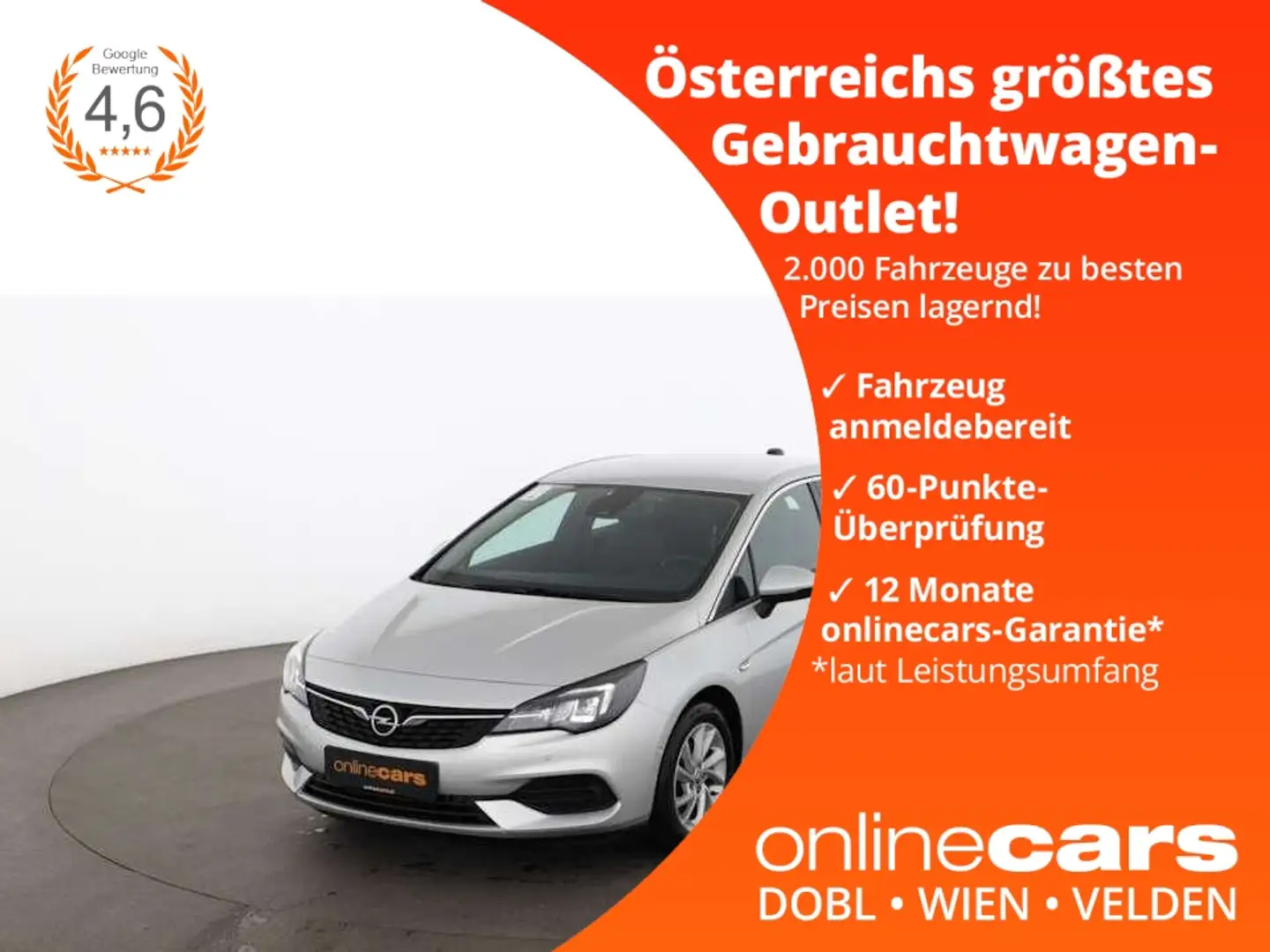 Opel Astra K 1.4 Elegance Aut LED SITZHZG ASSIST R-CAM Silber - 1