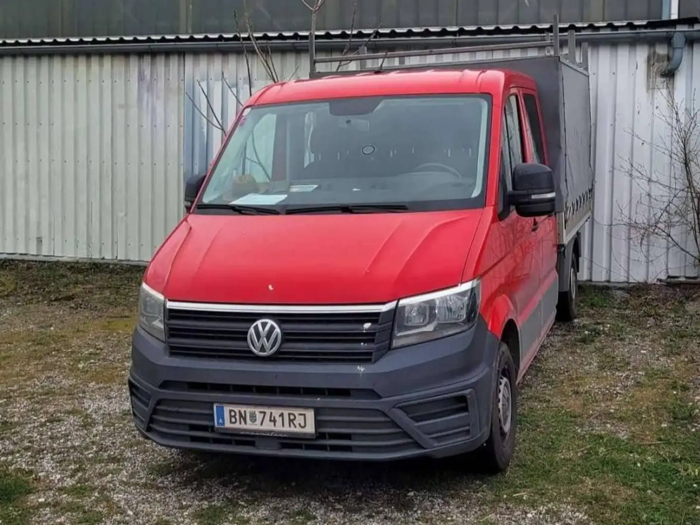 Volkswagen Crafter Pritsche Doka Plane Anhängerkupplung Klima Pritsche Rot - 2
