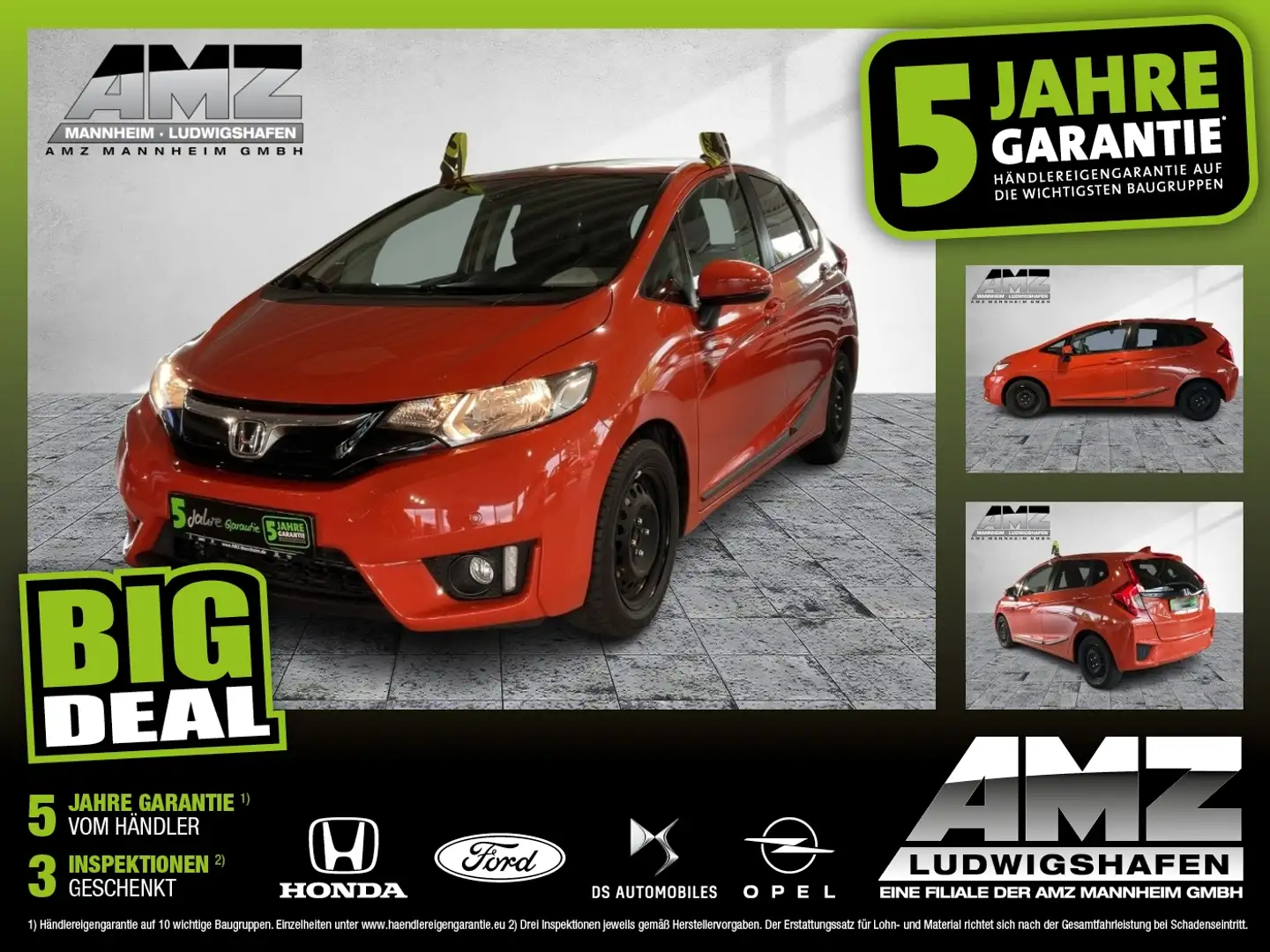 Honda Jazz 1.3 i-VTEC Elegance Navi+SHZ+2xKlima+Kam. Orange - 1