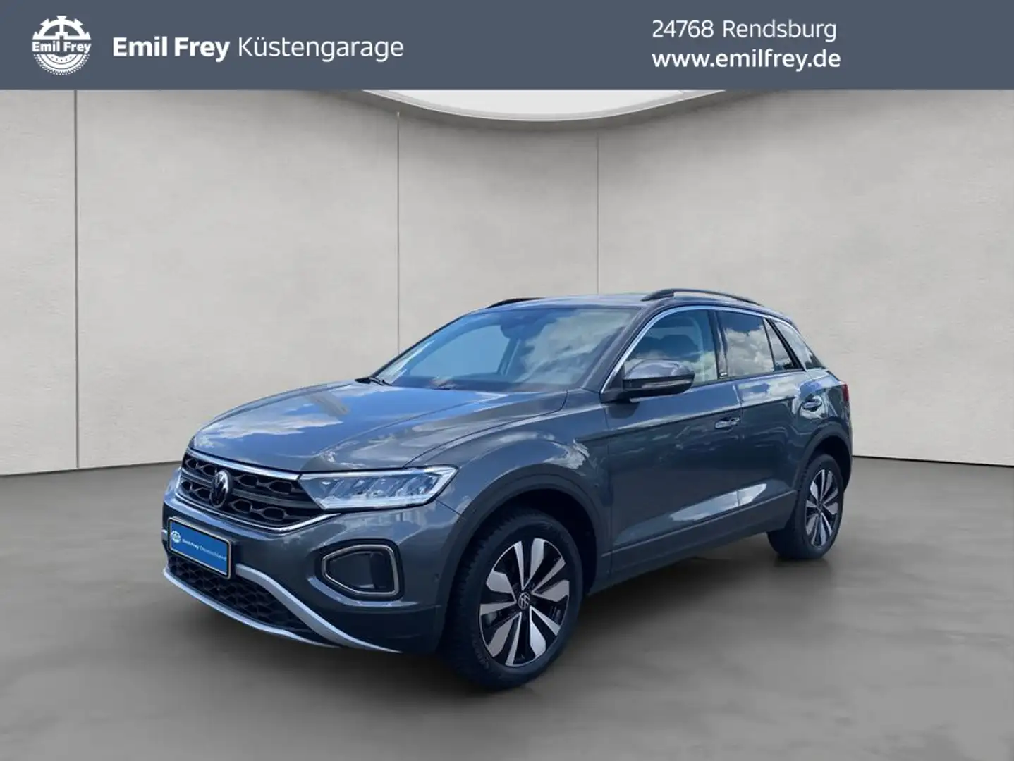 Volkswagen T-Roc 1.0 TSI OPF Move NAV AHK LED ACC SHZ PDC D Grau - 1