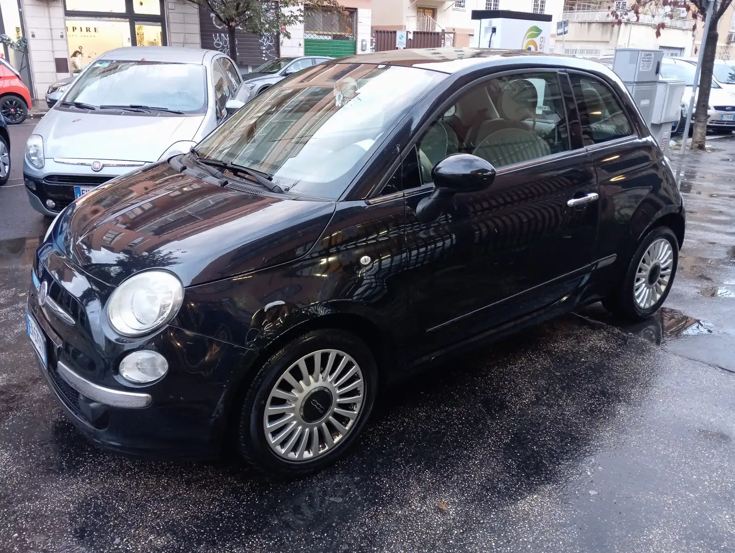 Fiat 500 500 1.2 Lounge E5 X NEOPATENTATI Nero - 2