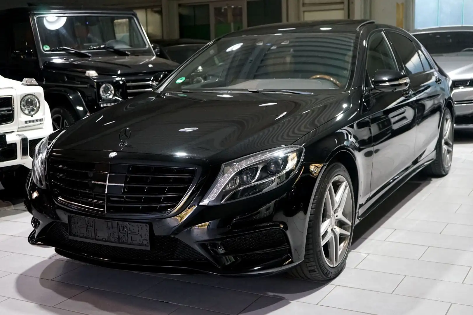 Mercedes-Benz S 350 S350d 4M*LANG*AMG*LEDER EXKLUSIV*3D BURMEST*3xTV Schwarz - 1
