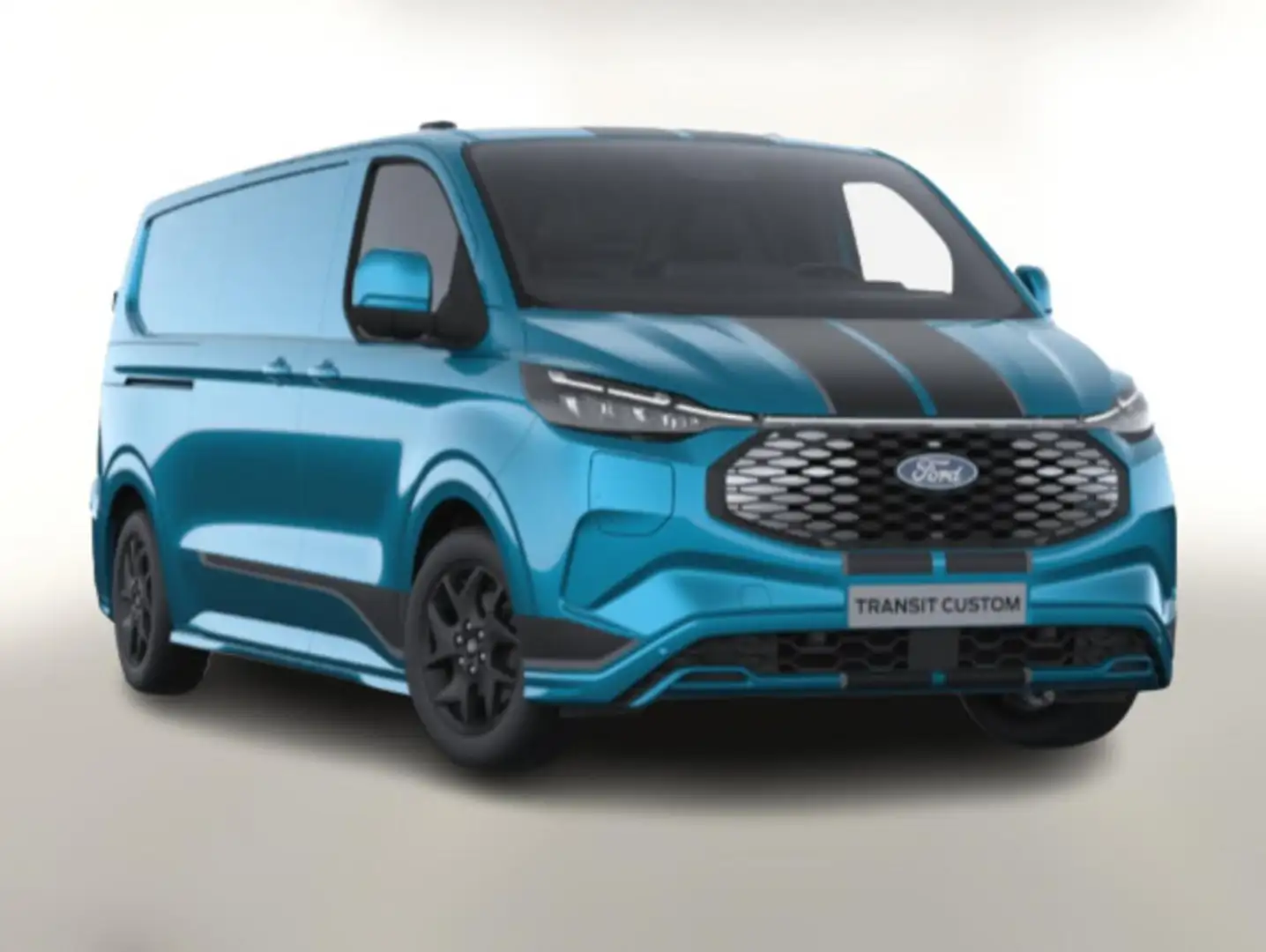 Ford E-Transit Custom Sport 64kWh 340L2 AHK Nav 19Z 160 kW (21... Blau - 1