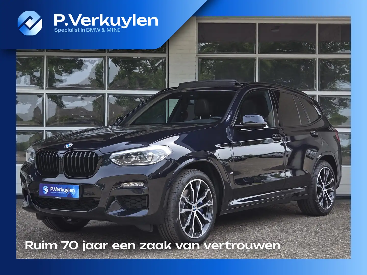 BMW X3 XDRIVE30E M SPORT | PANORAMA | LEDER | SPORTSTOELE Zwart - 1