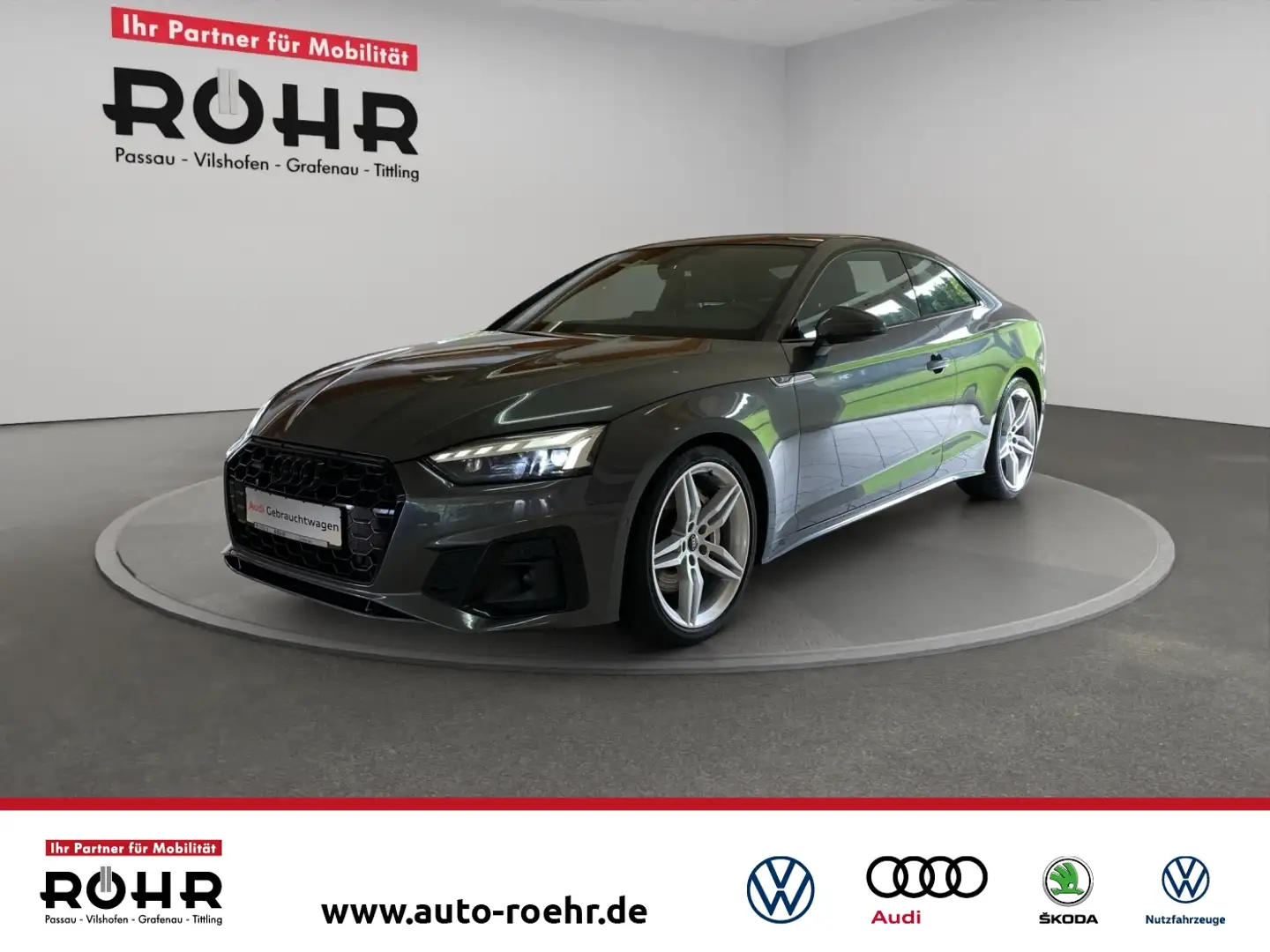 Audi A5 Coupé S line 50 TDI quattro tiptronic (Pano.SHZ.Na Gris - 1