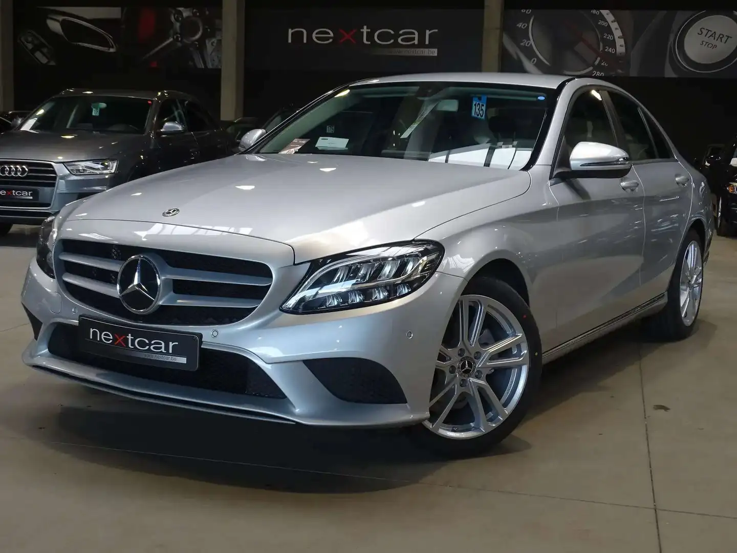 Mercedes-Benz C 180 d Berline 9GTRONIC Facelift LED-NAVI-CUIR-PARKING Argent - 1