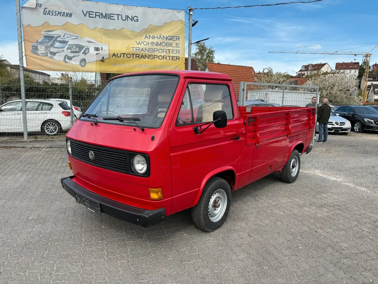 Volkswagen T3 2.0i Pritsche + WoMo Aufbau Tüv NEU! Rot - 1