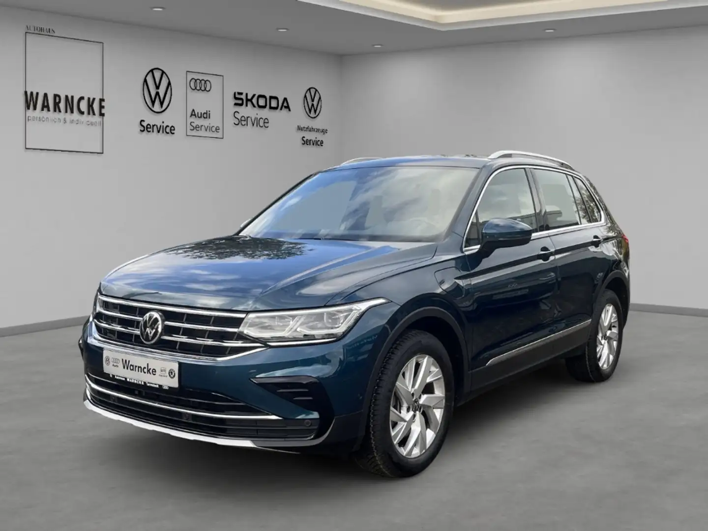 Volkswagen Tiguan 1.4 TSI eHybrid Elegance DSG MATRIX ACC AHK NAV PD Bleu - 1