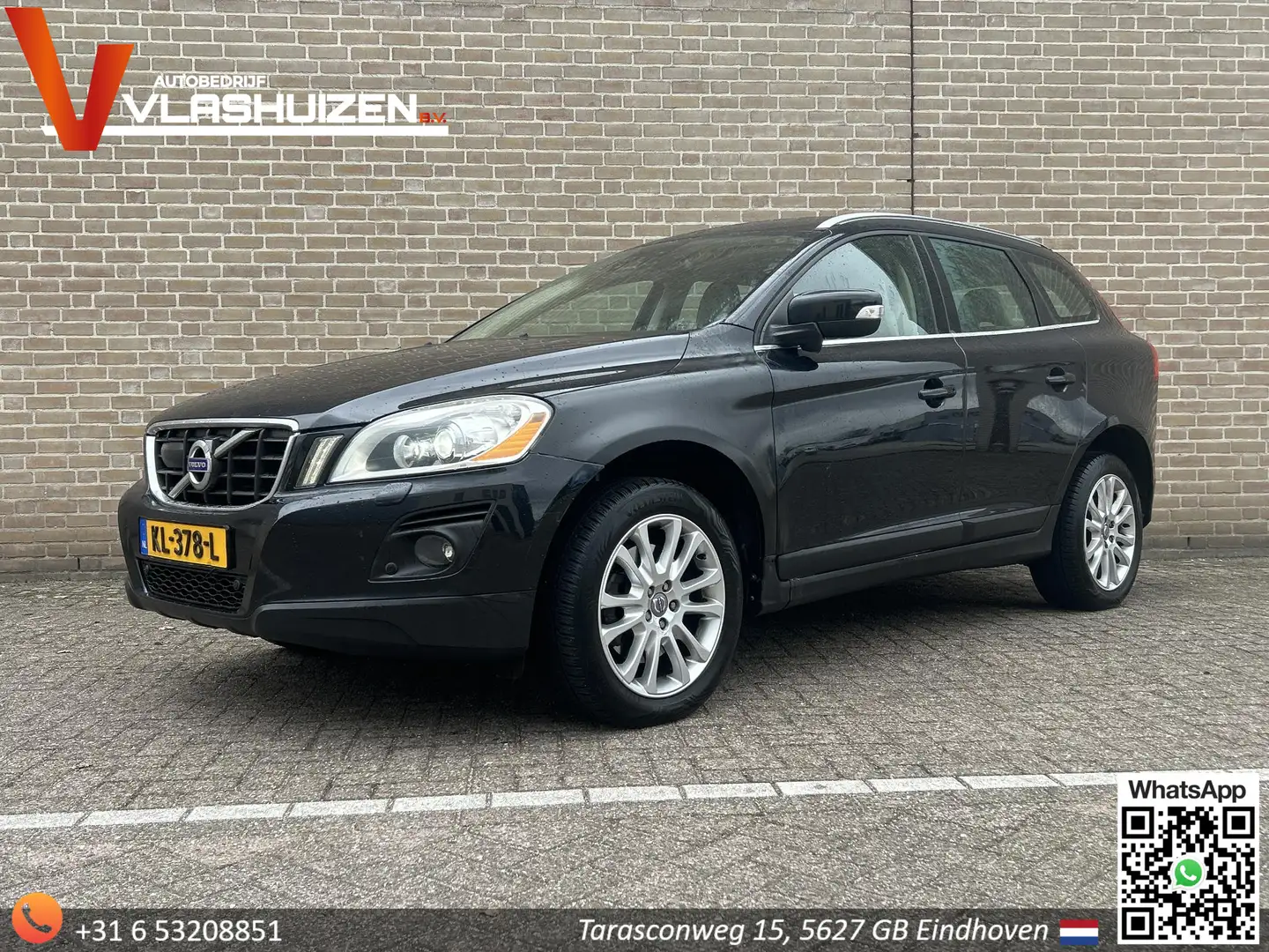 Volvo XC60 2.4 D5 AWD Summum | Leder | Climate | Cruise | PDC Zwart - 1