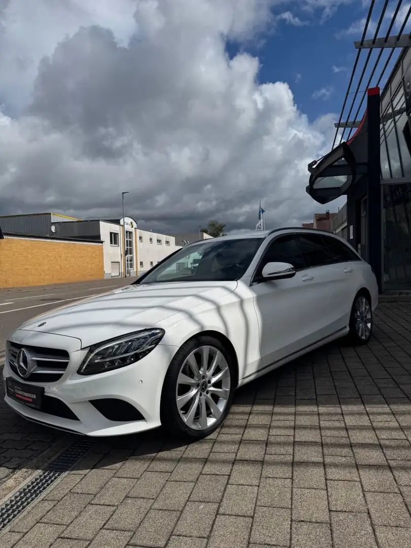 Mercedes-Benz C 300 T +8fach+V.Historie+TOP Blanc - 1