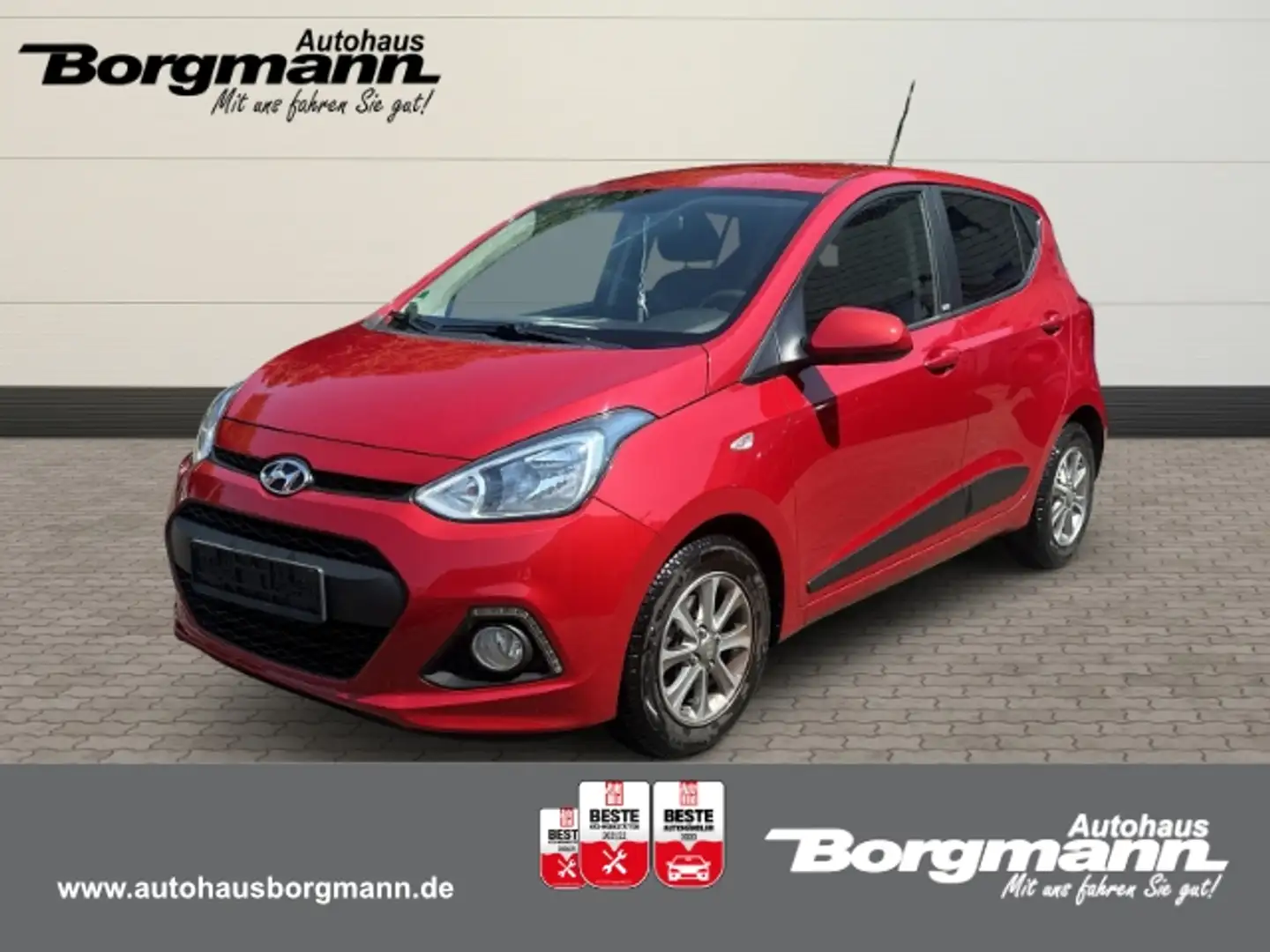 Hyundai i10 Passion 1.0 Benzin M T Classic Polster schwarz Son Rouge - 1