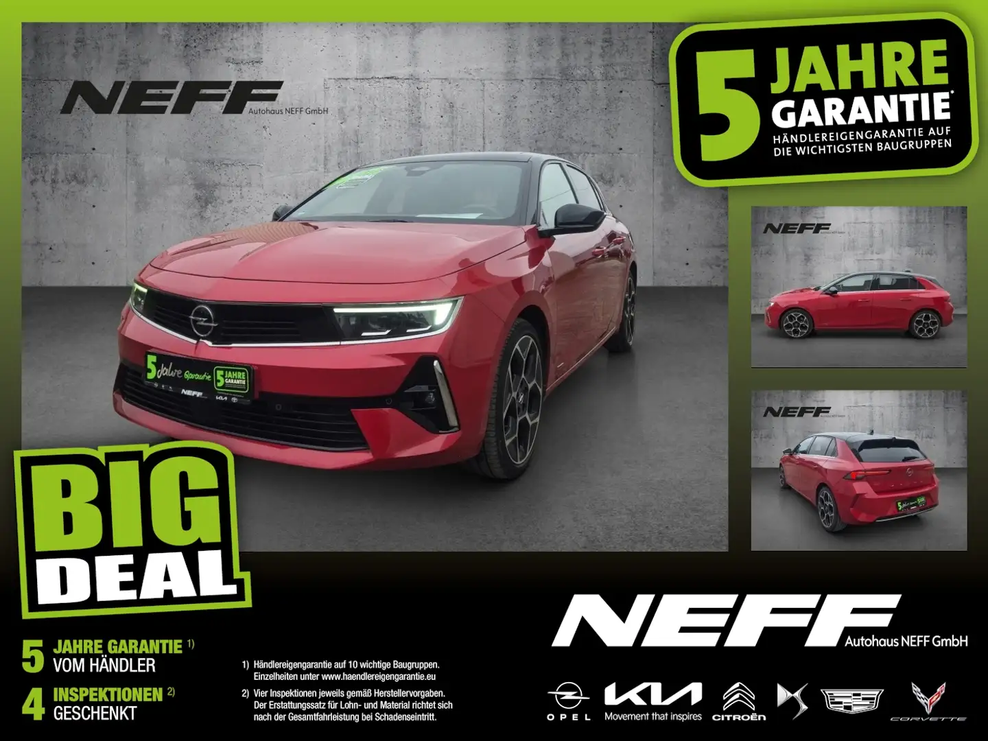 Opel Astra L 1.5 D Ultimate ACC+LED+Navi+SD+SHZ+360 Rouge - 1