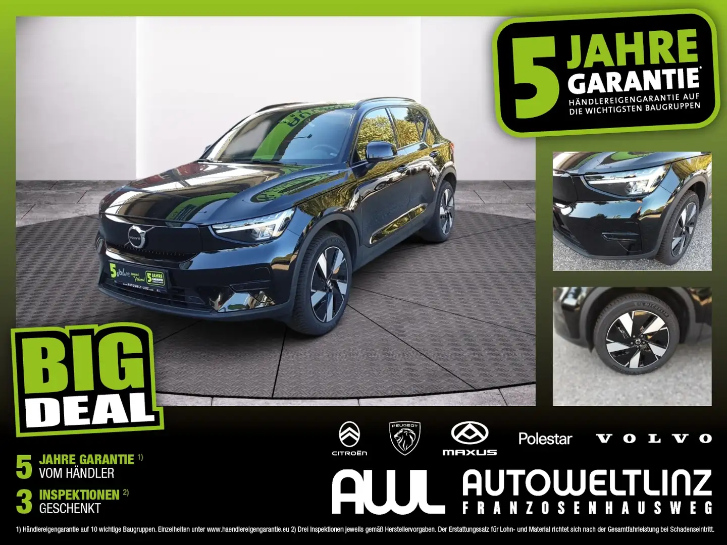 Volvo XC40 Twin Extanded Range 82 kWh Plus Schwarz - 1