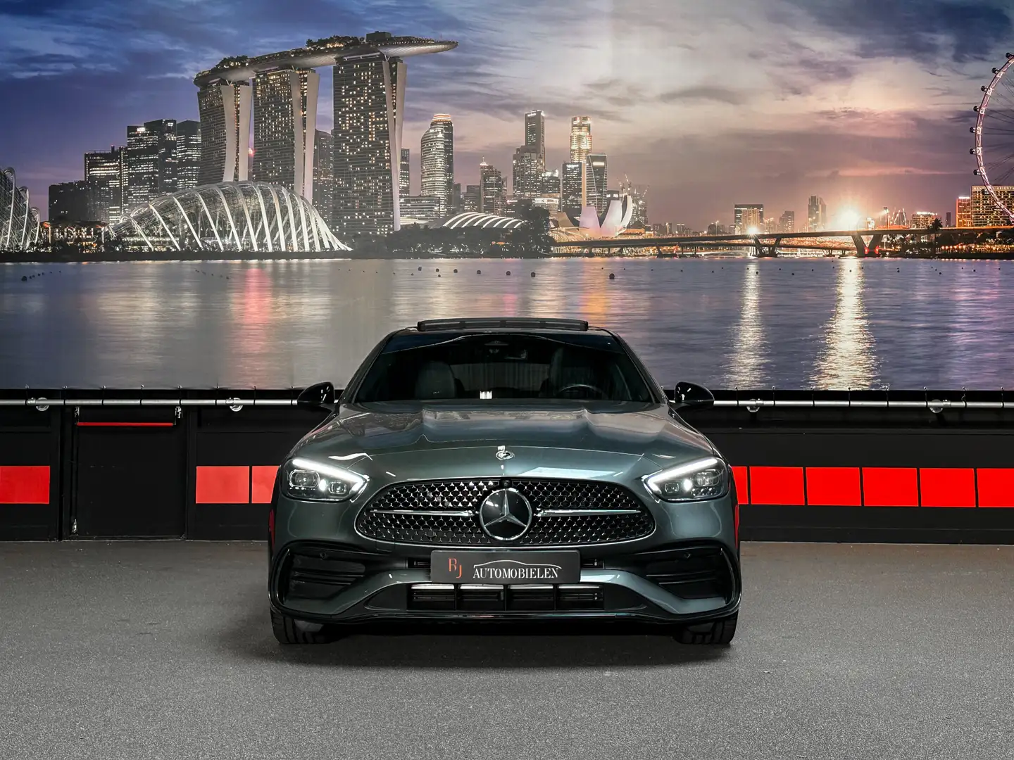 Mercedes-Benz C 300 C300 e AMG Trekhaak|Memory|HeadUp|leder|Sfeer|Pano Gris - 2