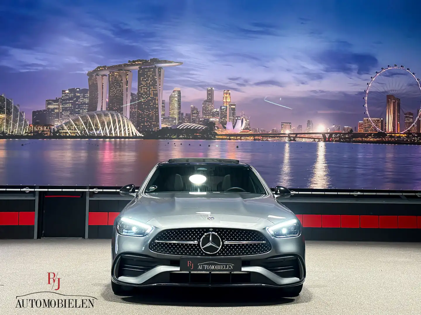 Mercedes-Benz C 300 C300 e AMG Trekhaak|Memory|HeadUp|leder|Sfeer|Pano Gris - 2