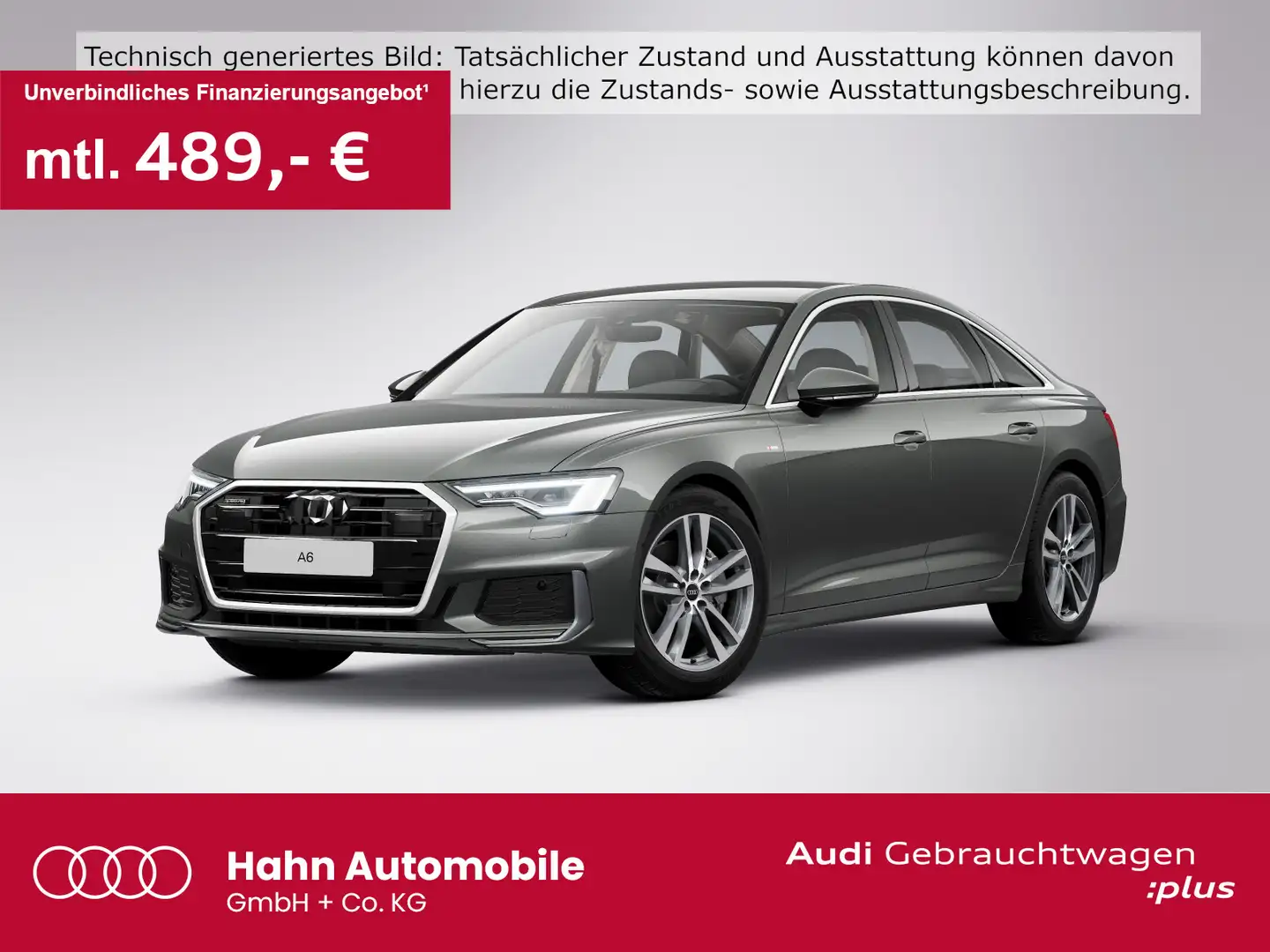 Audi A6 45 TDI quattro S line AHK Leder Mat Grau - 1