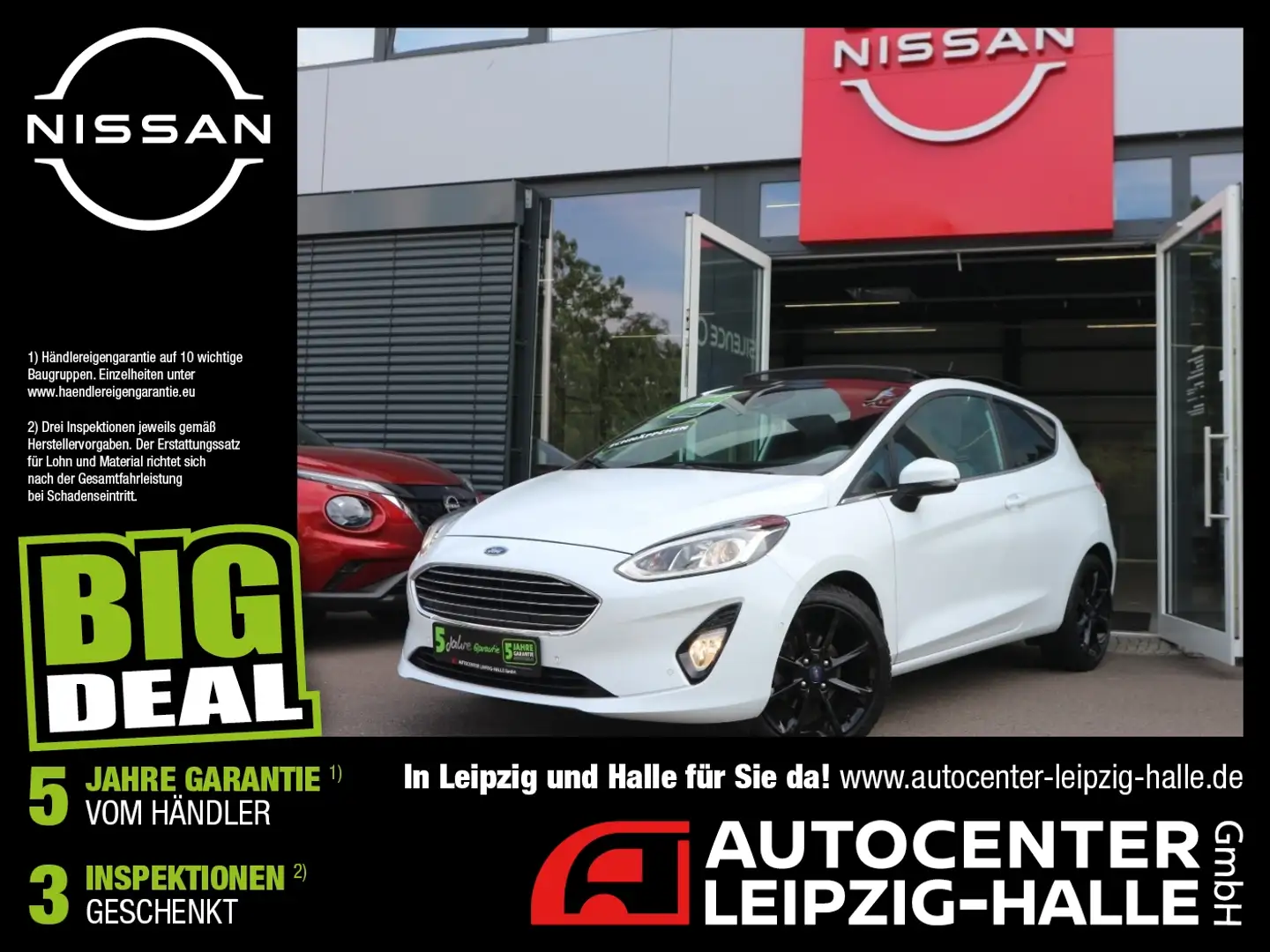 Ford Fiesta 1.0 Titanium Pano Kamera AAC Bang&Olufsen Weiß - 1