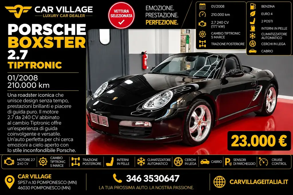 Porsche Boxster 2008 из Европы — купить под ключ