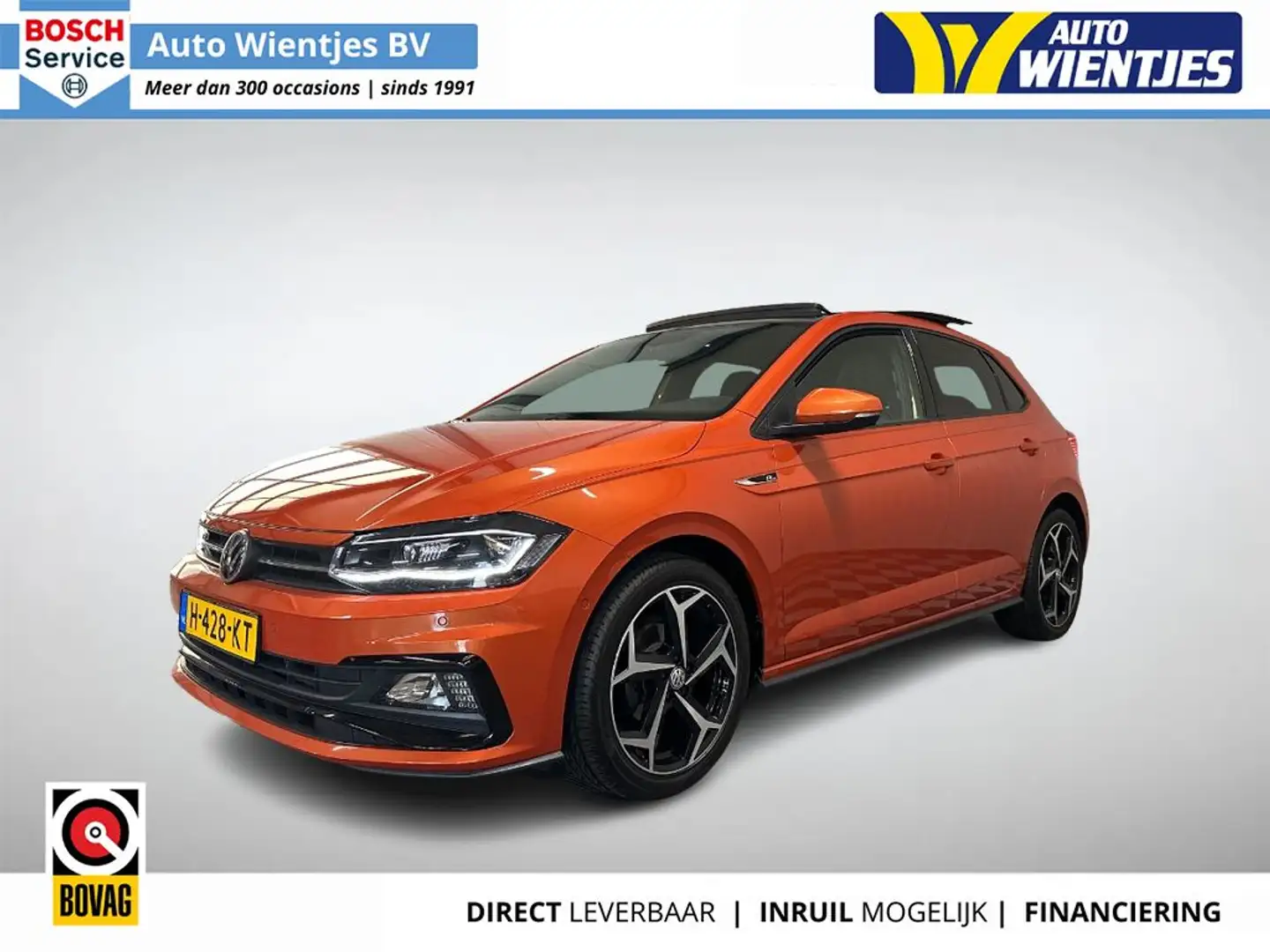 Volkswagen Polo 1.0 TSI | Highline R-Line 5-Drs | Pano | Navi Oranje - 1