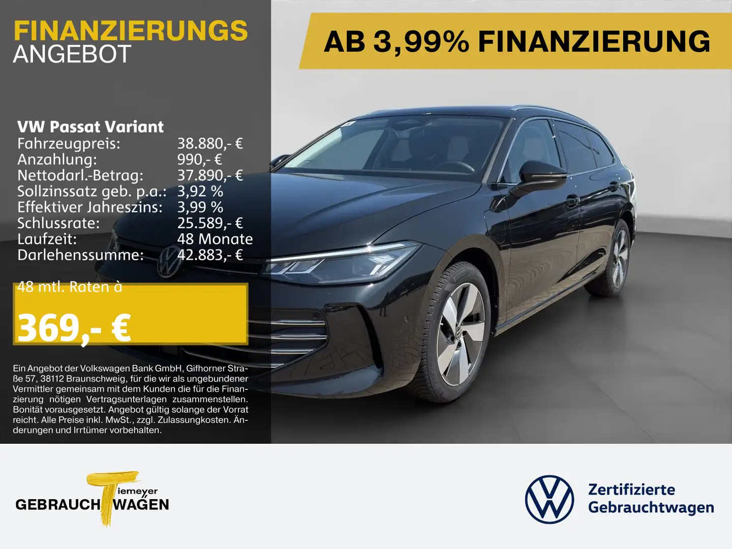 Volkswagen Passat Variant 1.5 eHybrid BUSINESS AHK KAMERA L Schwarz - 1