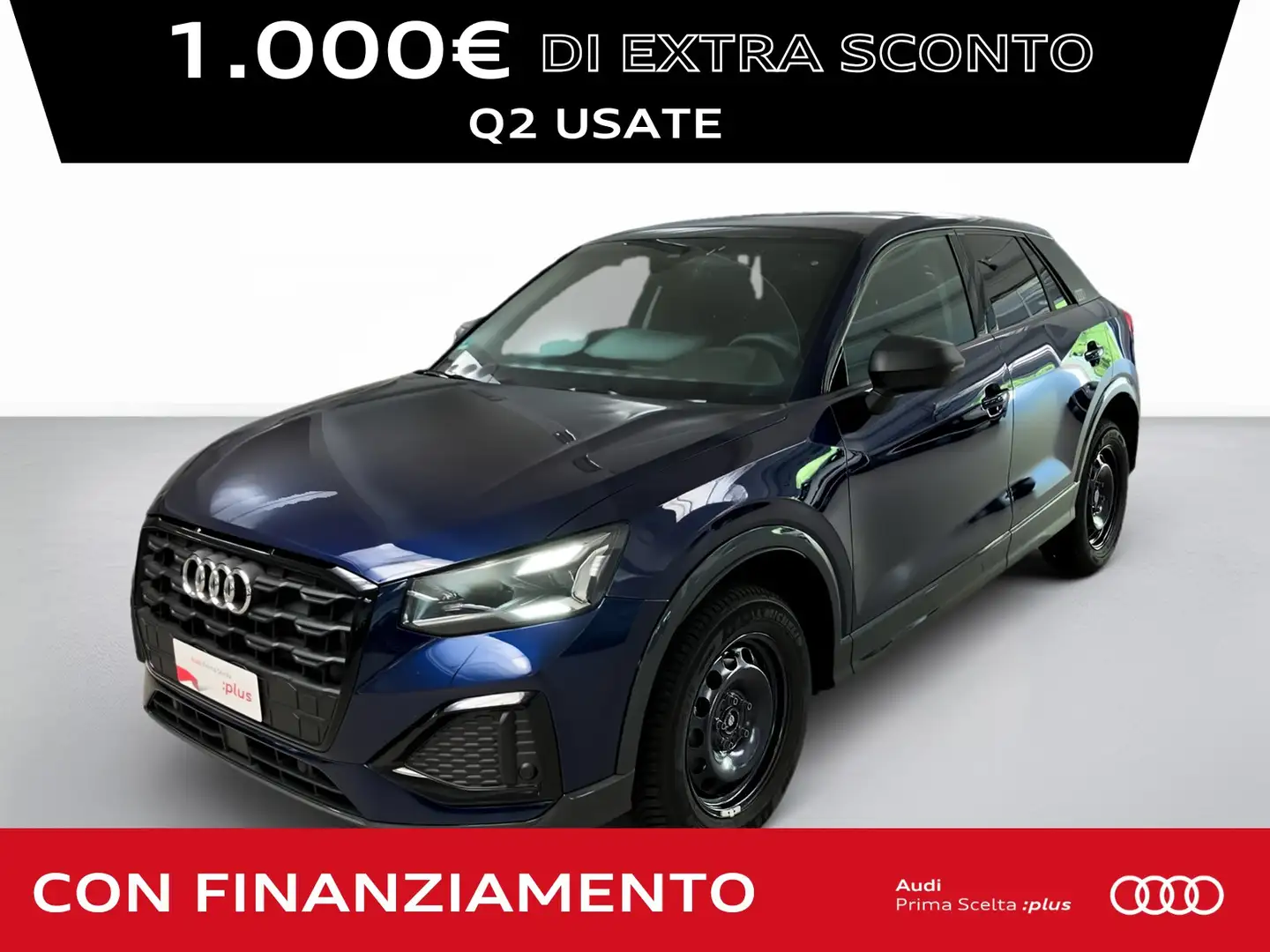 Audi Q2 35 1.5 tfsi Blauw - 1