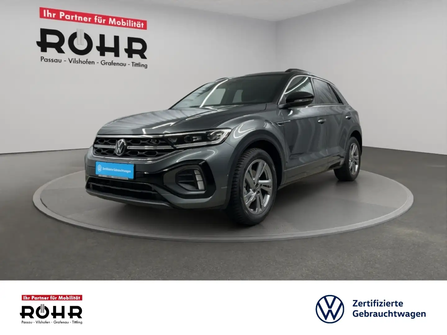 Volkswagen T-Roc R-Line (Garantie 11/2029.AHK.Kamera.Standheizung) Grau - 1