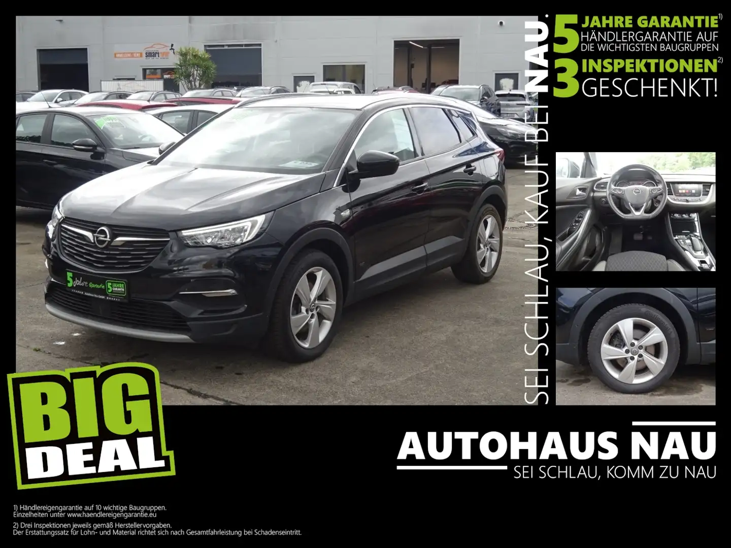 Opel Grandland PHEV Elegance Inspektionspaket BigDeal! Schwarz - 1