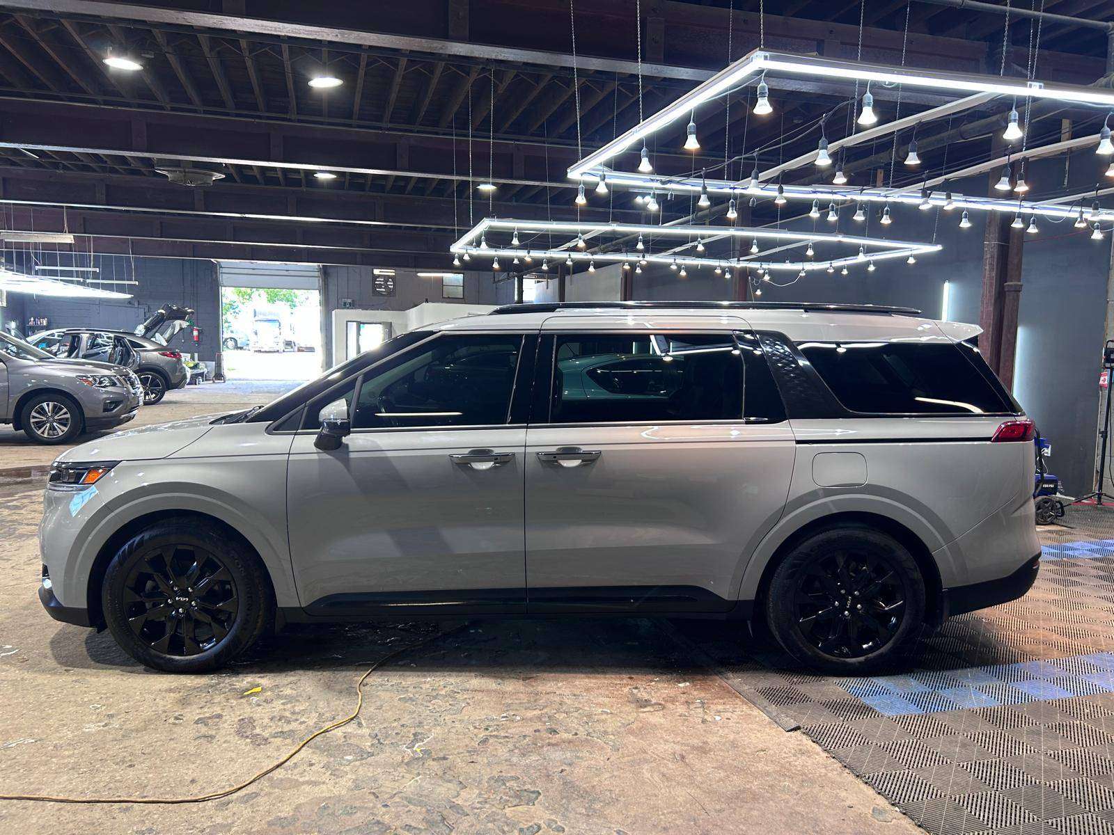 Gray 2024 Kia Carnival Minivan Front-Wheel Drive 8-Speed Automatic