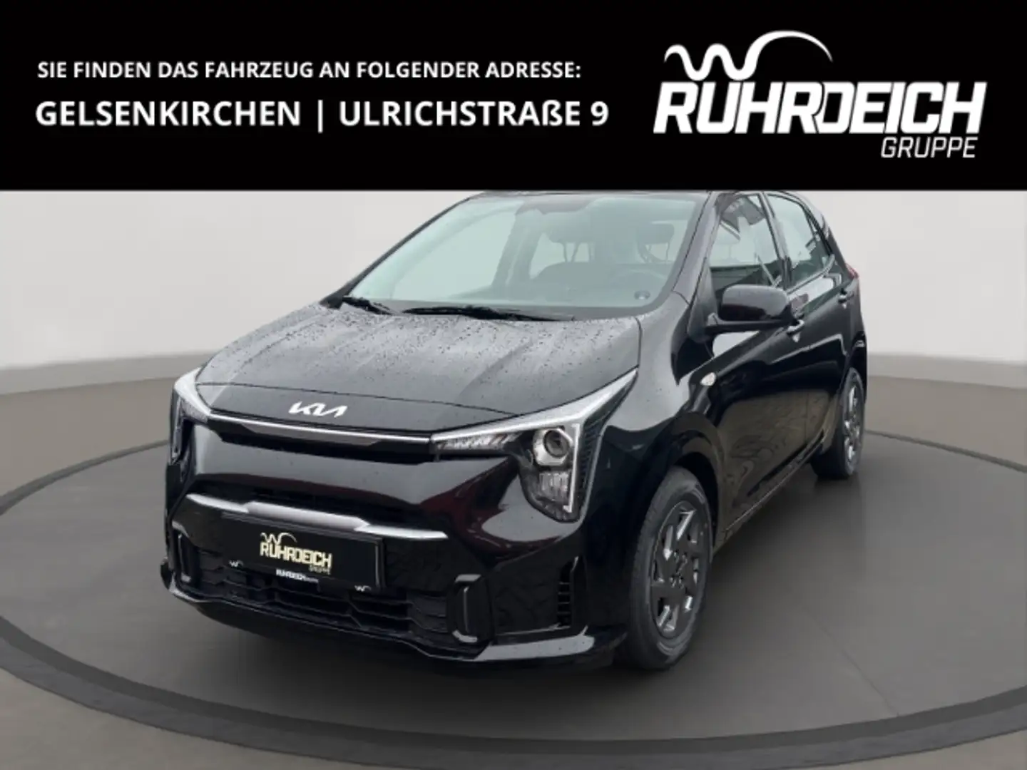 Kia Picanto 1,0 Vision Navi Kamera DAB SHZ LHZG Klima PTC hi. Zwart - 1
