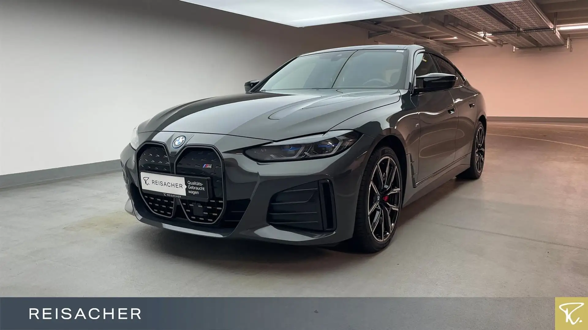 BMW i4 I4 A M50 M-Sport PRO,AHK,el.Sitz+Mem,DA,PA,Laser Grau - 1