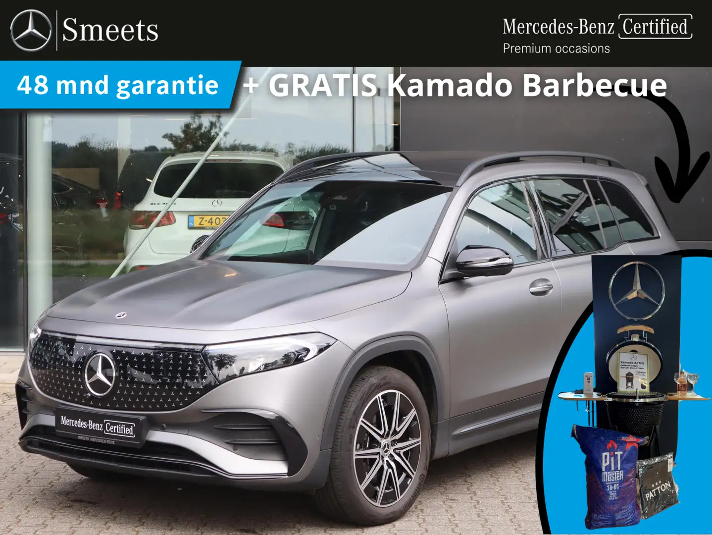 Mercedes-Benz EQB 300 4MATIC AMG Line 7-persoons | 360 camera | Navigati Grigio - 1
