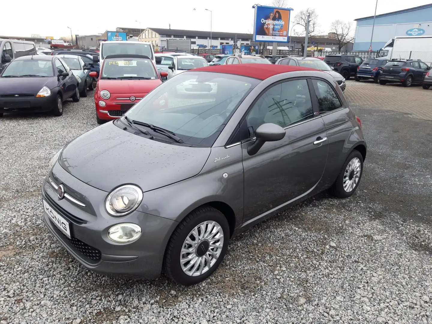Fiat 500C 1.0 Dolcevita Cabrio Klima*ZV*EFH*GRA*PDC Grigio - 1