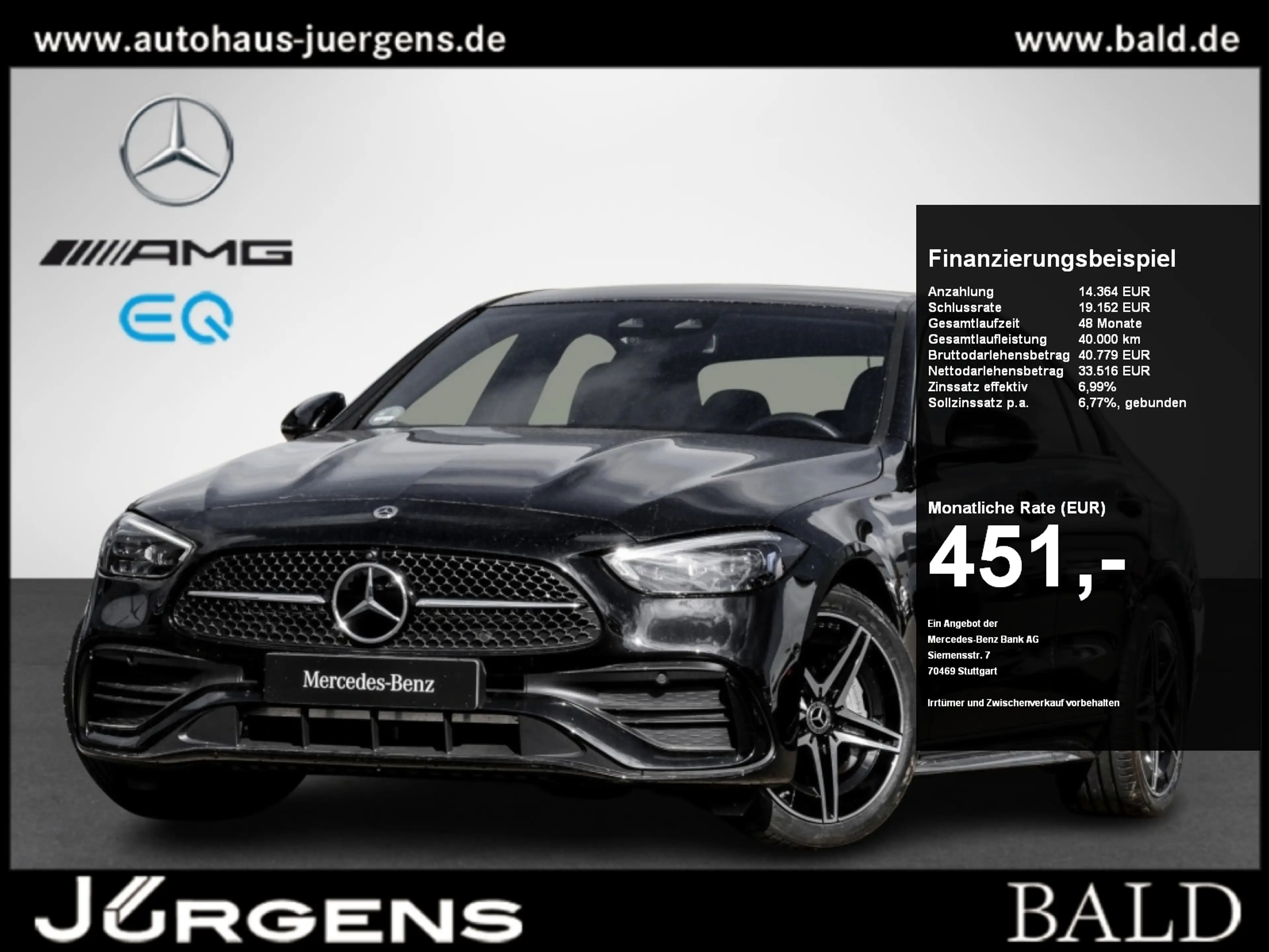 Mercedes-Benz C 200 AMG-Sport/Pano/360/Burm/StdHz/DIGITAL/Memo