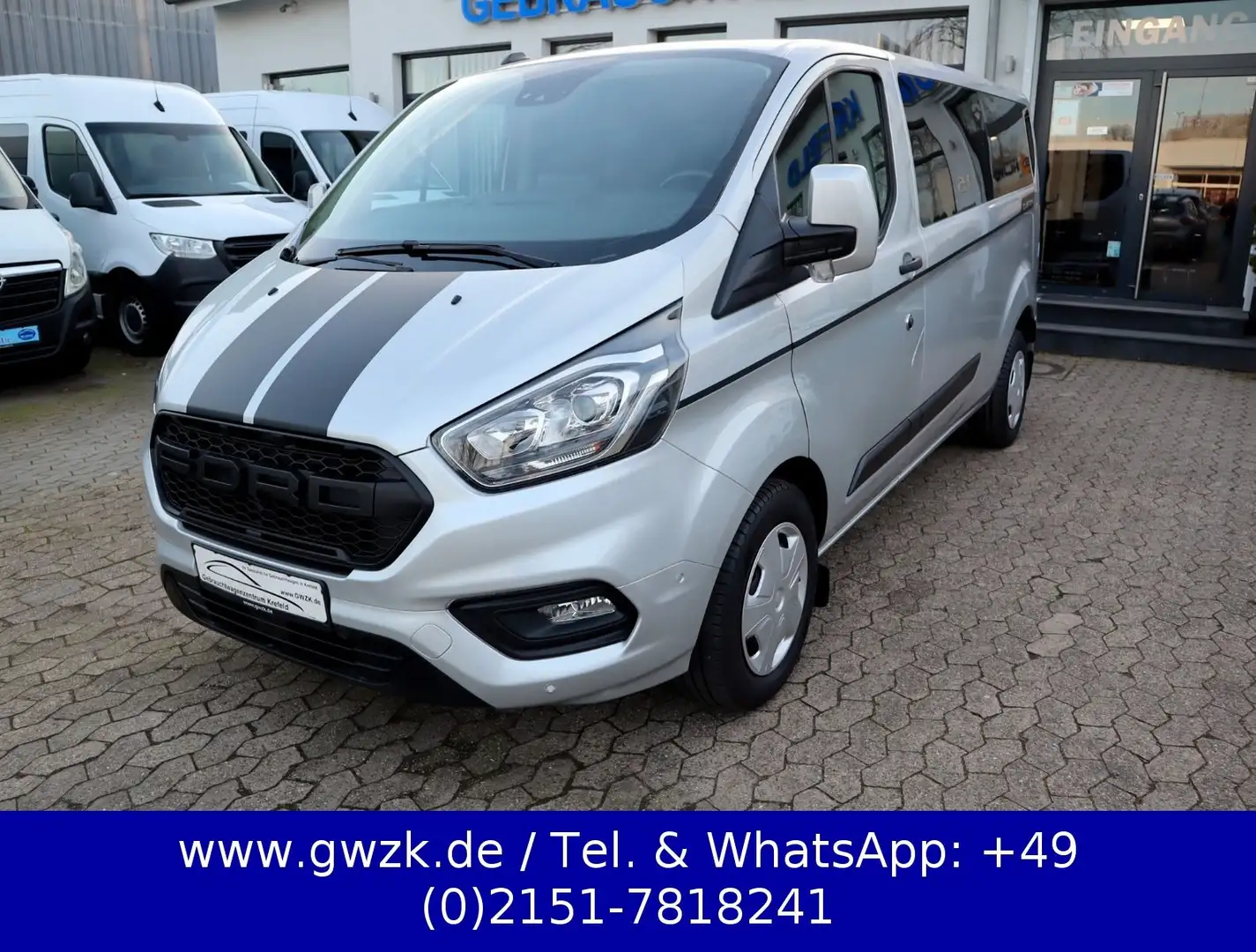 Ford Tourneo Custom Transit Custom L2 /9-Sitzer/Navi/Kam. /PDC/Temp. Silber - 1