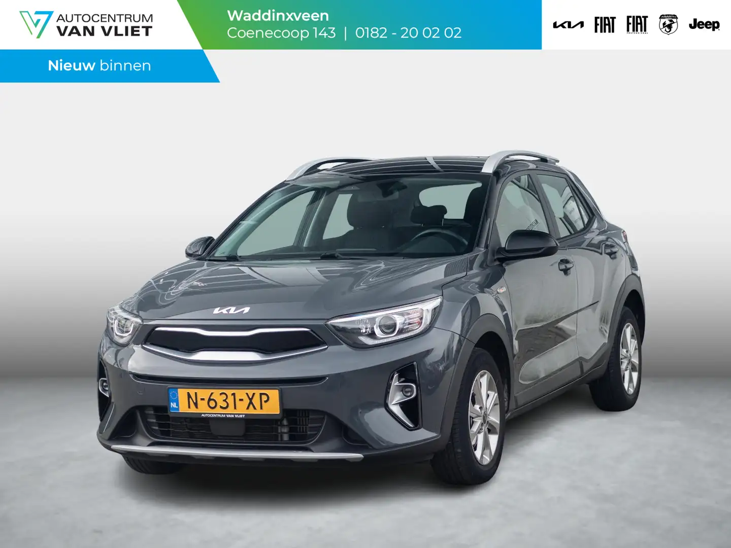 Kia Stonic 1.0 T-GDi MHEV DynamicLine l apple carplay android Gris - 1