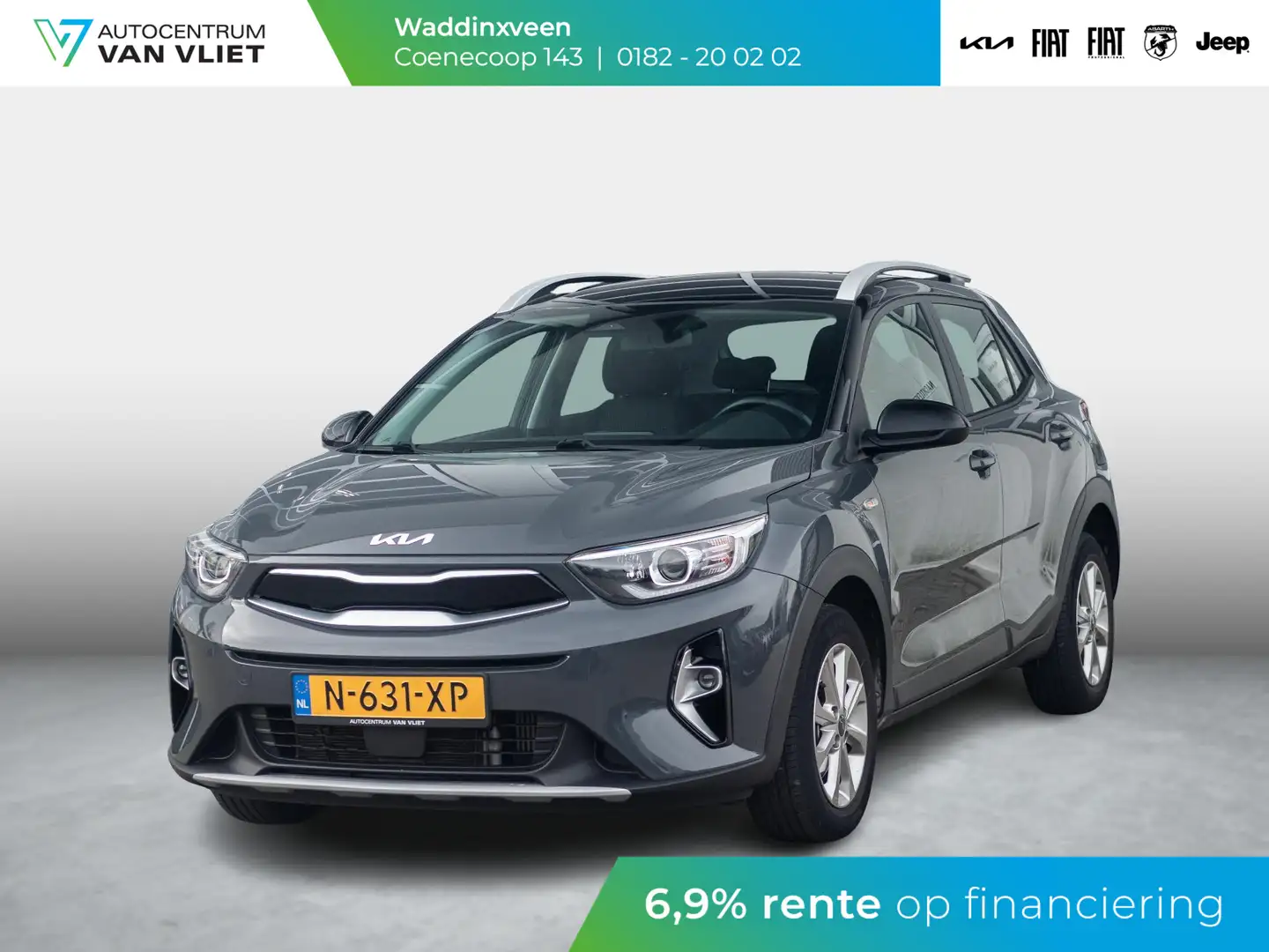 Kia Stonic 1.0 T-GDi MHEV DynamicLine l apple carplay android Grijs - 1