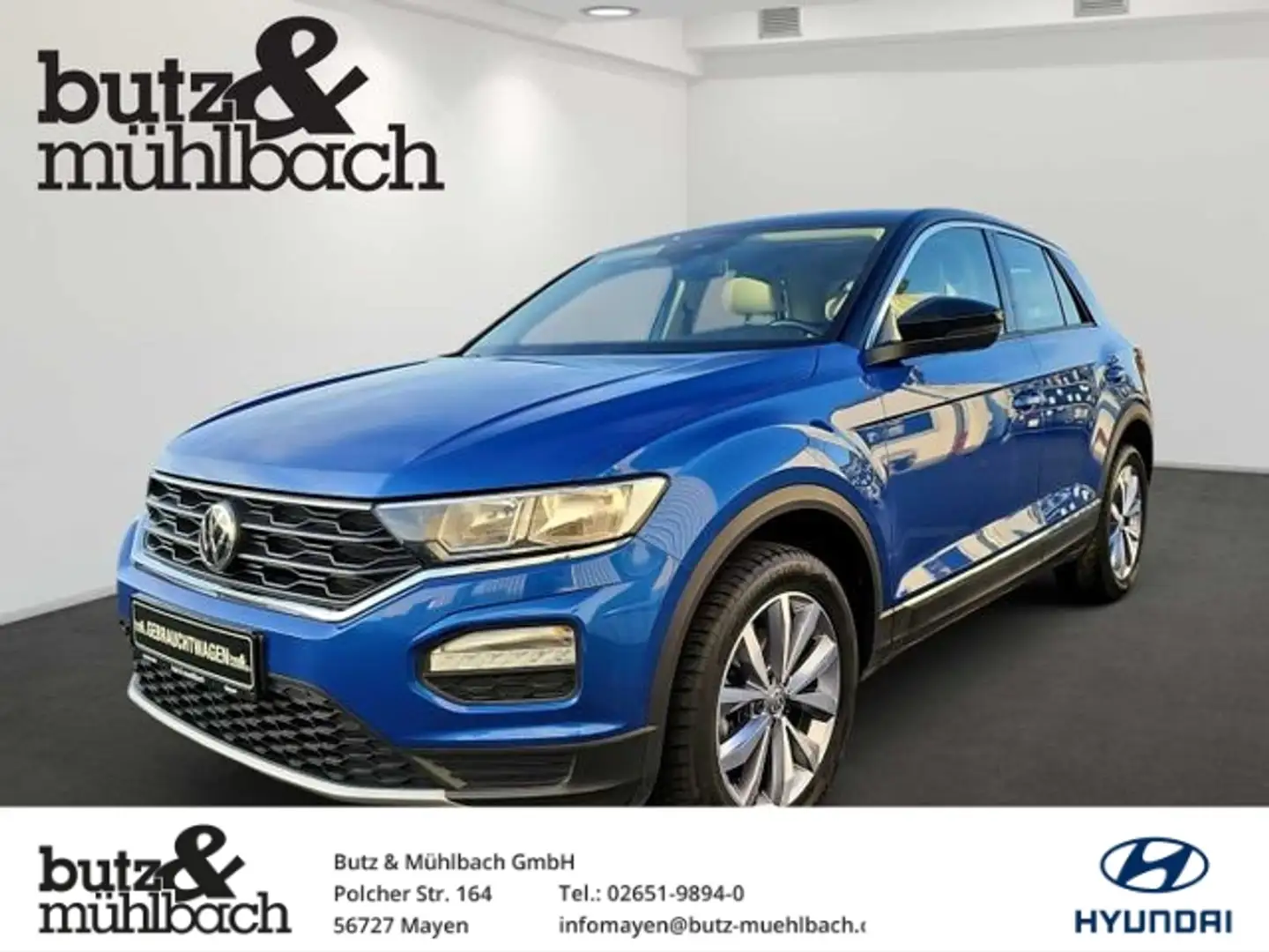 Volkswagen T-Roc Diesel 1.6 TDI SCR Style -MAYEN Kék - 1