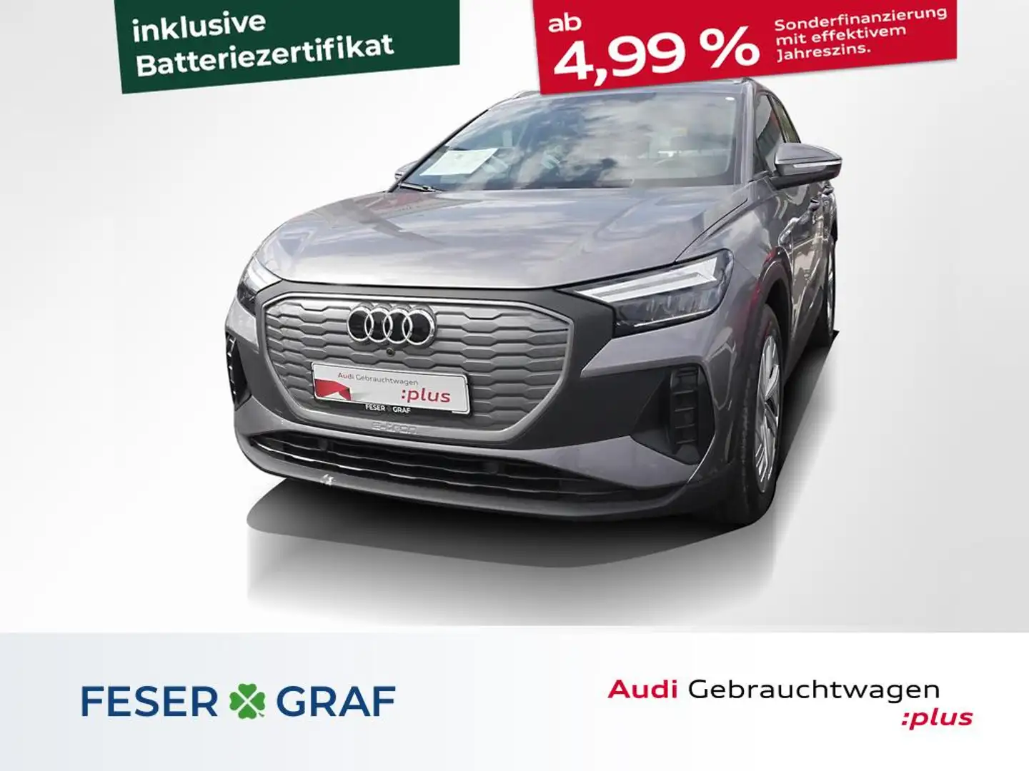 Audi Q4 e-tron 35 e-tron Navi SHZ ACC V-Cockpit Sthz Grau - 1