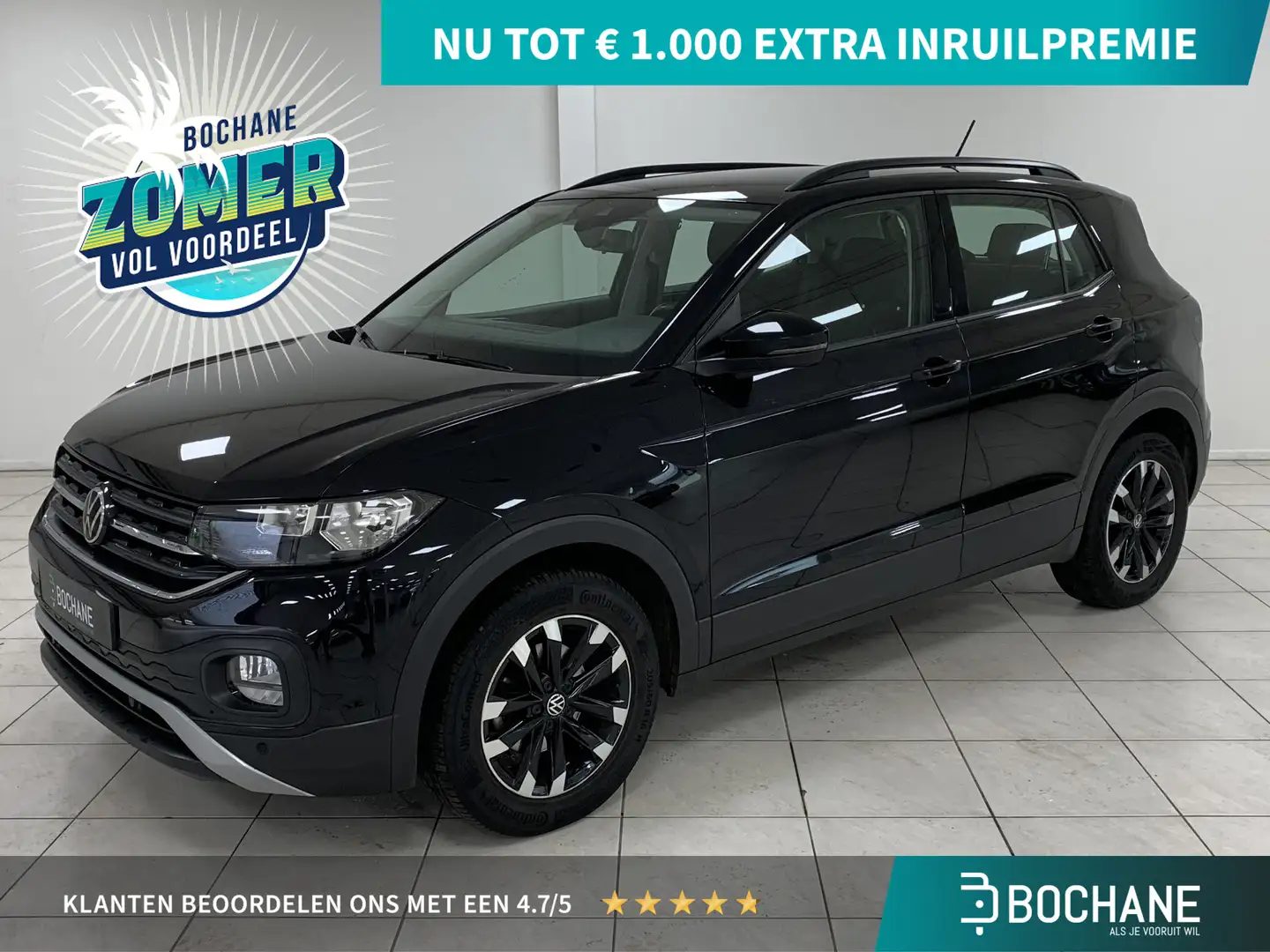 Volkswagen T-Cross 1.0 TSI Life APPLE CARPLAY | PARKEERSENSOREN VOOR- Noir - 1