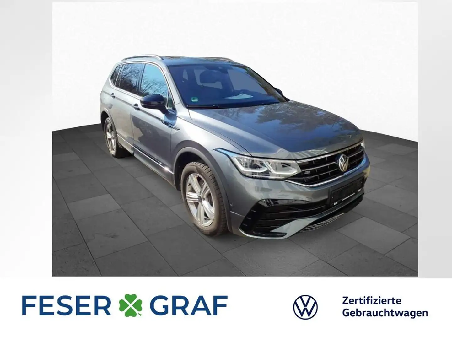 Volkswagen Tiguan Allspace 2.0 TDI DSG R-LINE PANO AHK NAVI Grau - 1