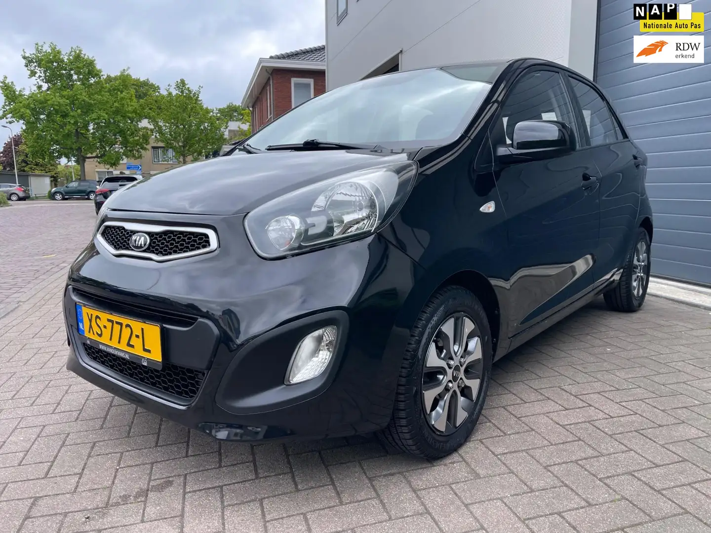 Kia Picanto 1.2 CVVT ComfortLine/Automaat/Airco/Dealer-onderho Zwart - 1