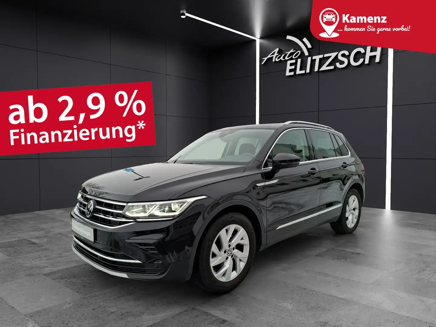 Volkswagen Tiguan TDI Elegance DSG Matrix Navi AID Pano ACC RFK SH Schwarz - 1