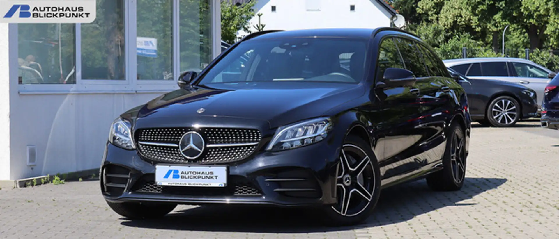 Mercedes-Benz C 300 de T AMG DISTR+KAM360+BURMESTER+DIGI-TACHO Zwart - 1