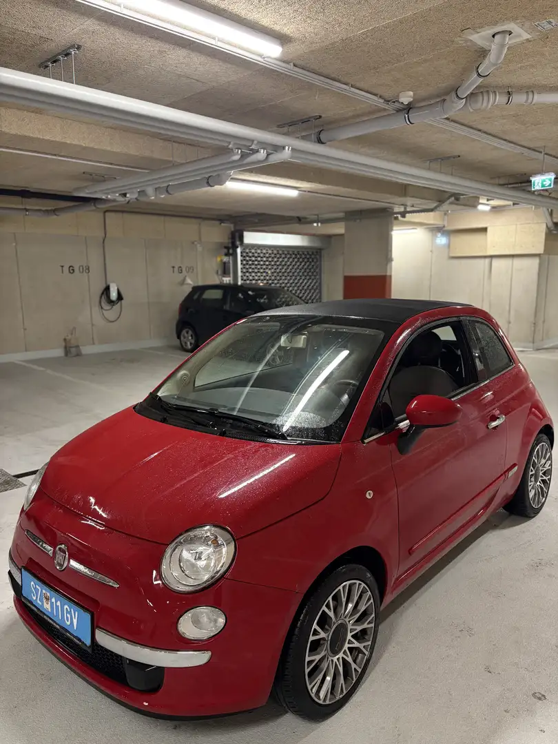 Fiat 500C 500 Cabrio 1,2 Lounge Red - 1