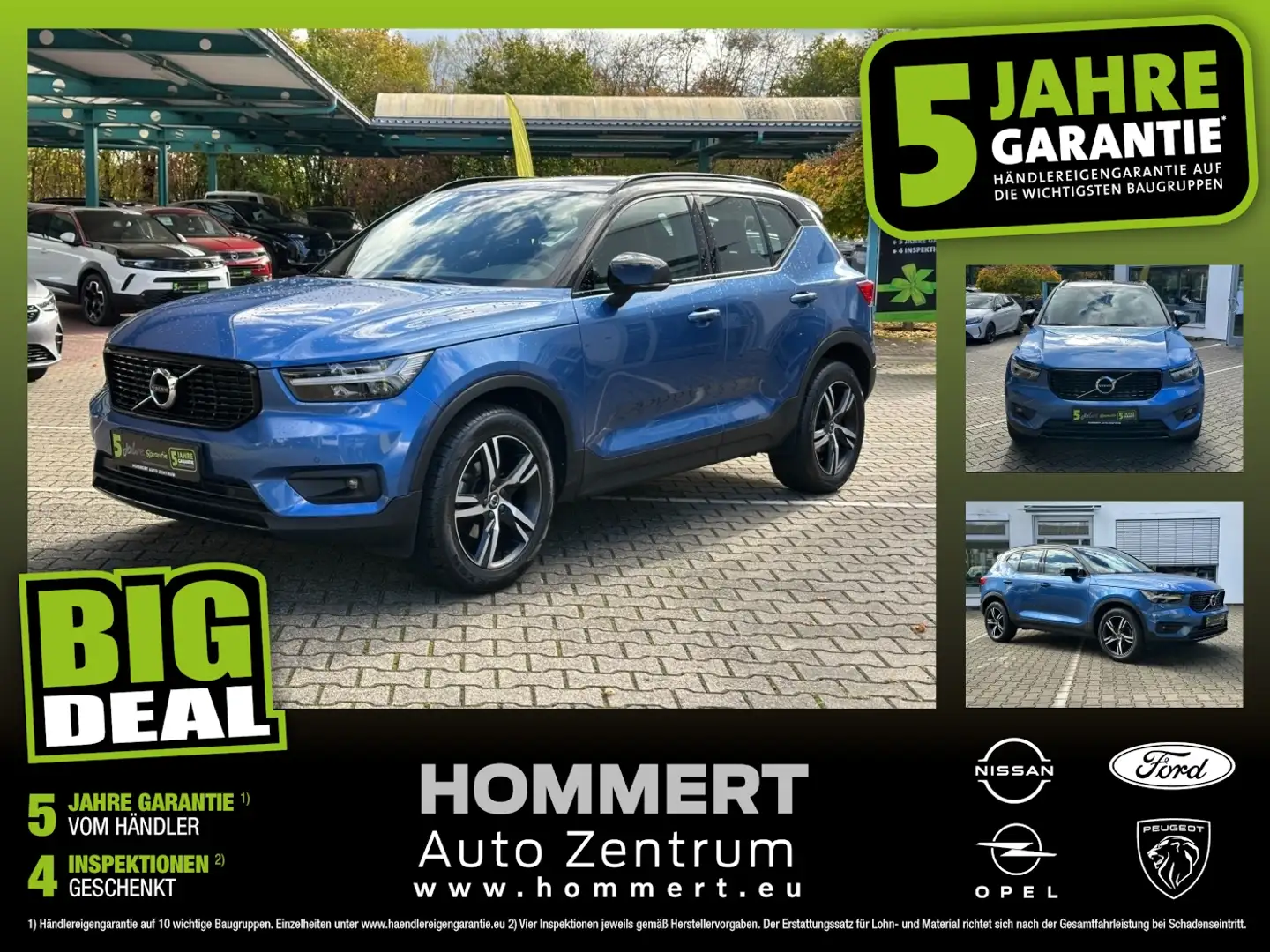 Volvo XC40 T3 2WD R-Design *Kamera*ACC*beh.Lenk*LED* Blauw - 1