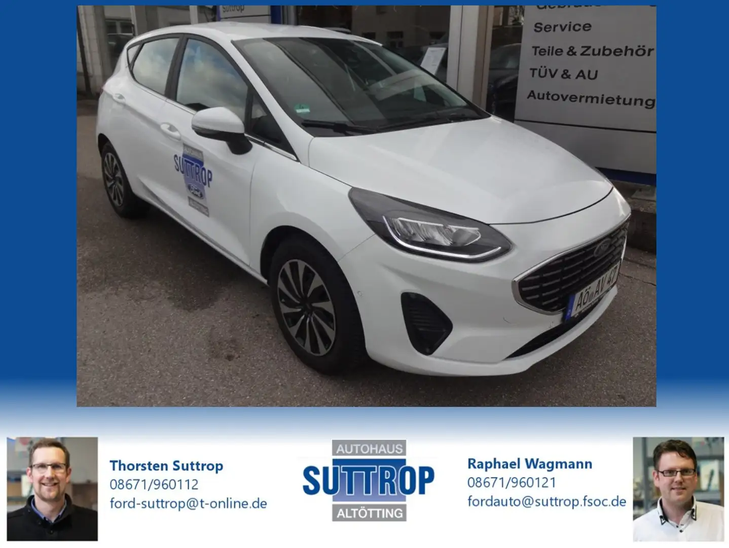 Ford Fiesta Titanium Blanc - 1