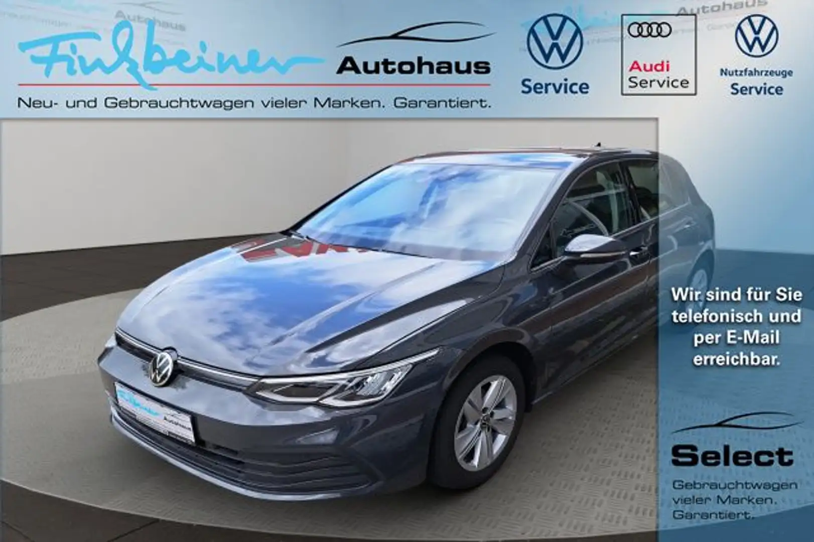 Volkswagen Golf VIII Life 1.5l TSI Bluetooth Navi LED Klima Grau - 1